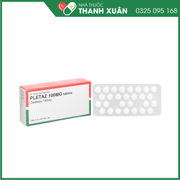 Pletaz 100mg tablets trị bệnh lý đau cách hồi ở chân